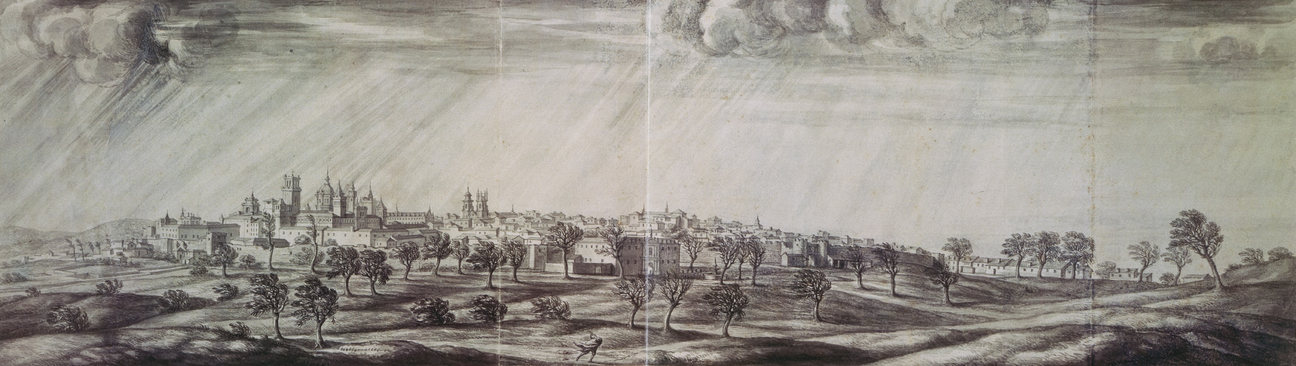 1669. Vista de Santiago.Pier Maria Baldi